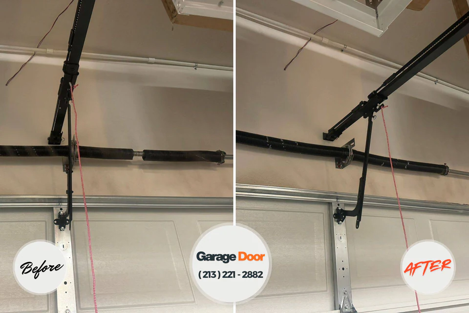 Before and after: garage door company Beltsville, MD